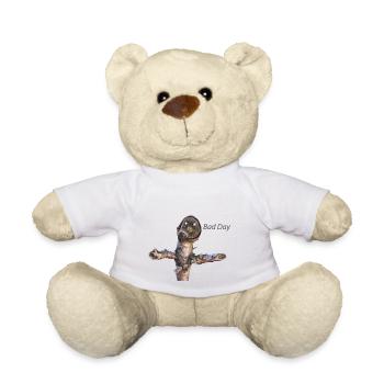 Bad day stickman - Teddy Bear - white - Front