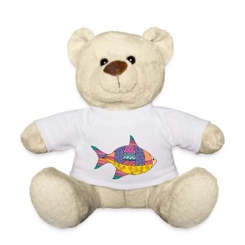 Poisson - Nounours - blanc - Devant