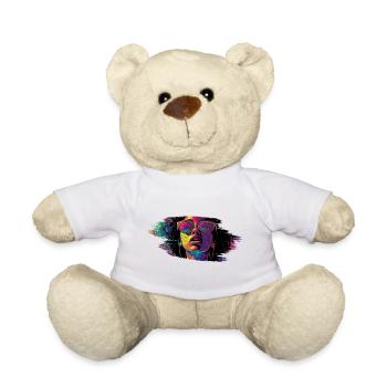 Woman Sunglasses Art Fashion Modern Trend Colorful - Teddy Bear - white - Front