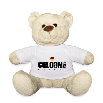 German Flag Crest Circle - Teddy Bear - white - Front