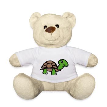 Cartoon Turtle - Teddy Bear - white - Front