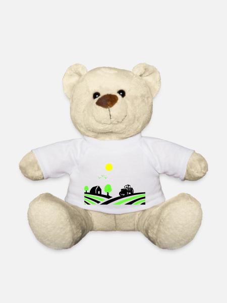traktor farm - Teddy - Weiß