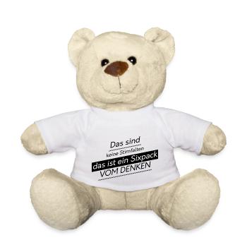 witzige geschenkidee - Teddy - Weiß - Vorne