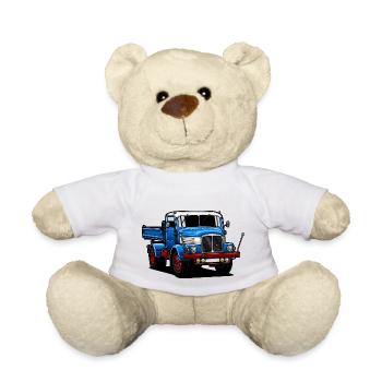 IFA S4000 | DDR | LKW // Illustration - Teddy - Weiß - Vorne