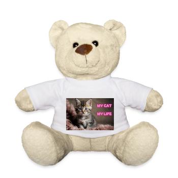 MY CAT MY LIFE - MON CHAT MA VIE - Nounours - blanc - Devant