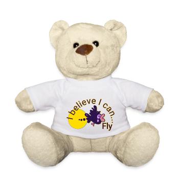 Fliegender Vogel - Teddy - Weiß - Vorne
