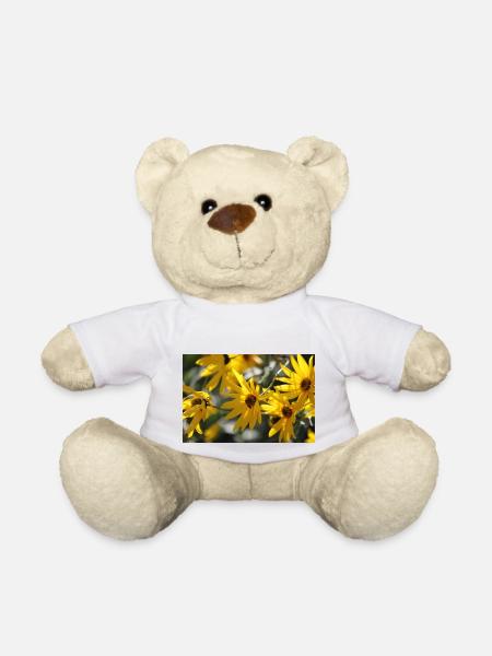 Fleurs d’abeilles - Nounours - blanc