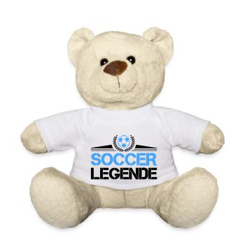 fussball soccer legende - Teddy - Weiß - Vorne