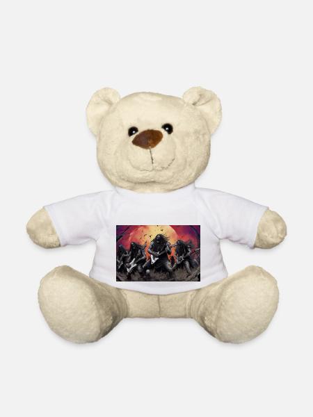 Heavy Metal Monster - Teddy - Weiß