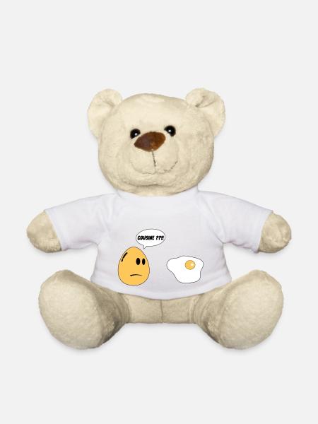 Cousin-Ei - Teddy - Weiß