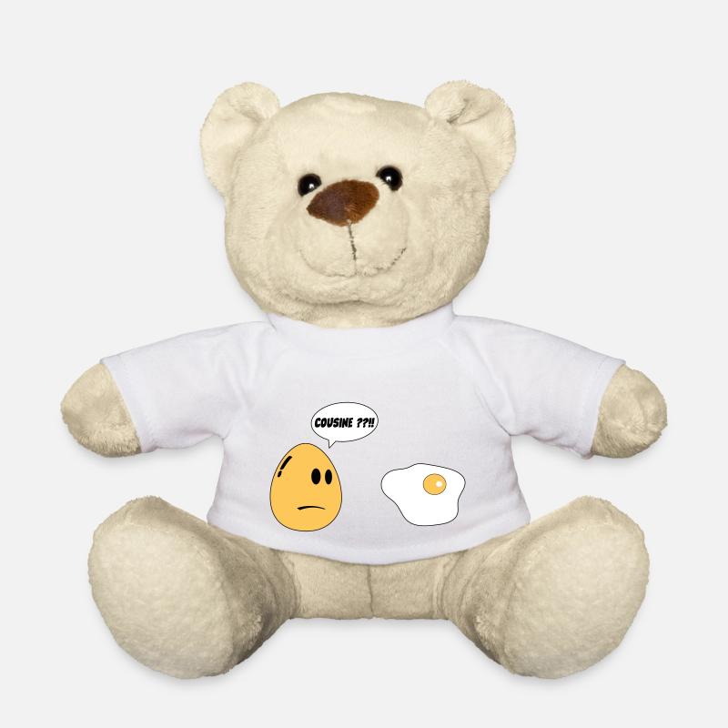 Cousin-Ei - Teddy - Weiß