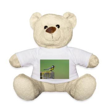 Great Tit Feeding Chicks - Teddy Bear - white - Front