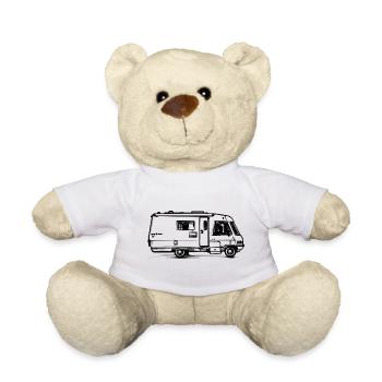 Camping Van - Teddy Bear - white - Front