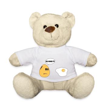 Beautiful Mom Egg - Teddy Bear - white - Front