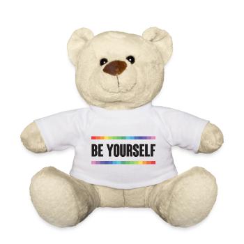 LGBTQ Pride Month - Be Yourself - Teddy Bear - white - Front