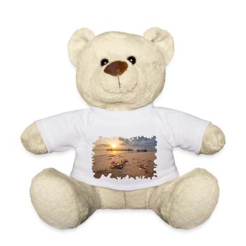 Sunrise offerings on Bali beach - Teddy Bear - white - Front
