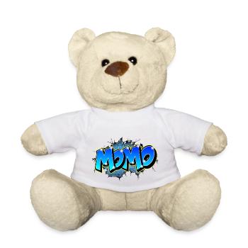 Graffiti First Name MOMO - Teddy Bear - white - Front