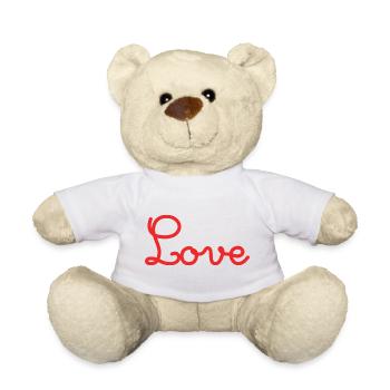 ICH LIEBE DICH. LIEBE. PAAR. GERADE VERHEIRATET. Junggesellinnenabschied - Teddy - Weiß - Vorne