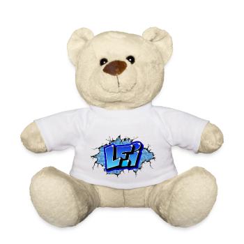 GRAFFITI VORNAME LEI DRUCKBAR VON MAX THE TAGGER - Teddy - Weiß - Vorne