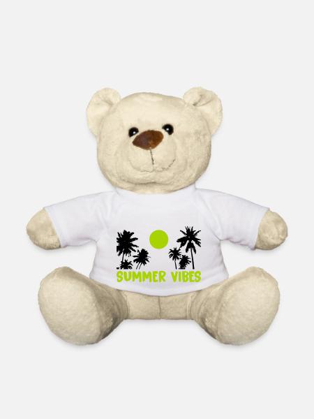 Summer Vibes - Teddy Bear - white