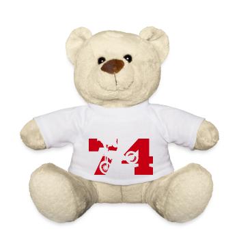 Moto 74 motard - Teddy Bear - white - Front