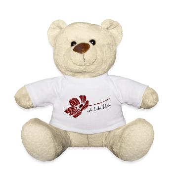 ich liebe dich - Teddy - Weiß - Vorne