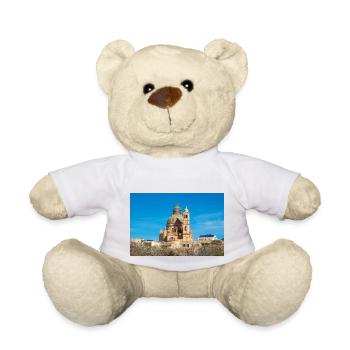 Rotunda of Xewkija Gozo Island Malta - Teddy Bear - white - Front