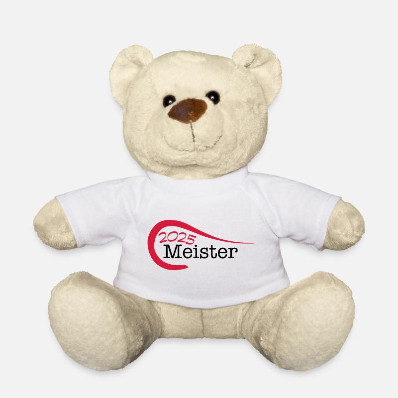 Meister 2025 Meisterschaft - Teddy - Weiß