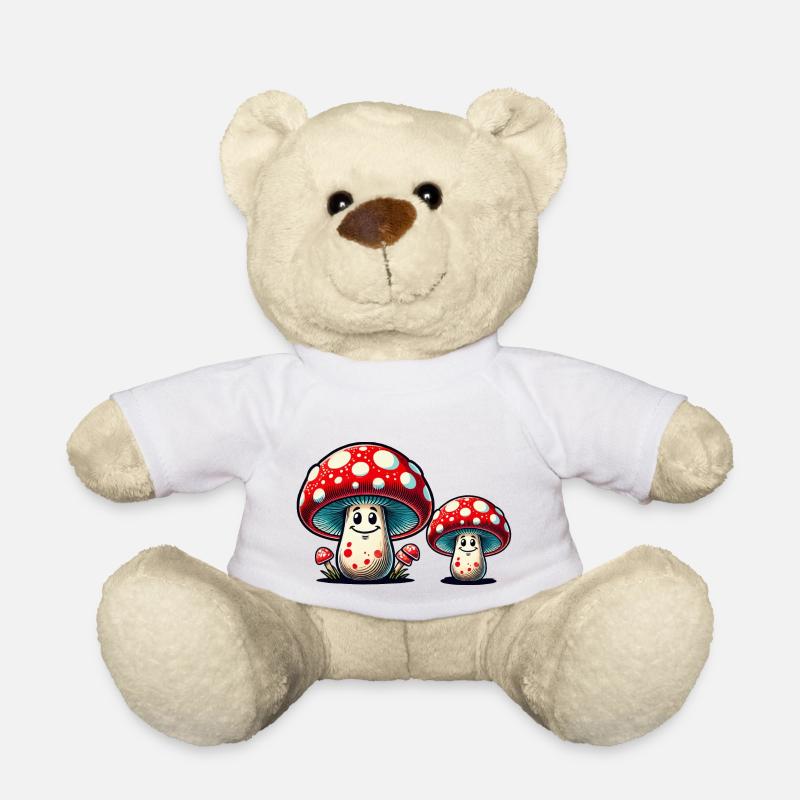 Pilze - Teddy - Weiß