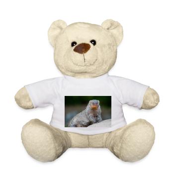 Mangouste à bandes Zèbre Mangouste Zebramanguste - Nounours - blanc - Devant