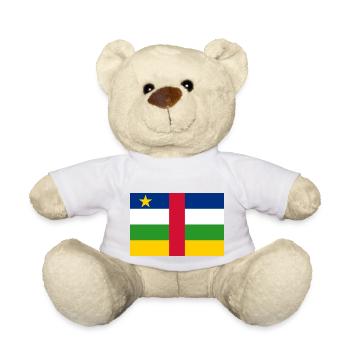 Central African Republic - Teddy Bear - white - Front