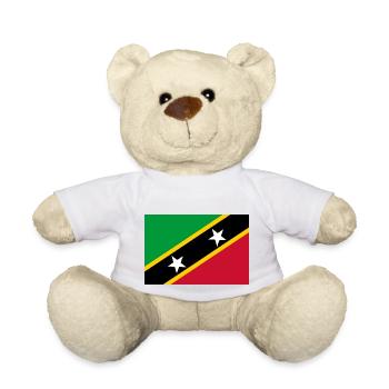 Saint-Kitts-et-Nevis - Nounours - blanc - Devant
