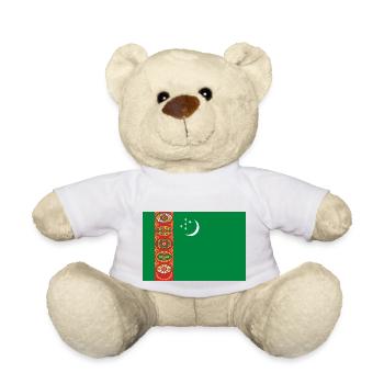 Turkménistan - Nounours - blanc - Devant