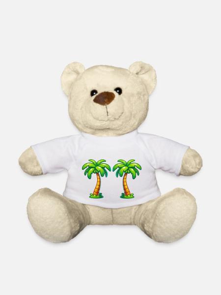 palmen - Teddy - Weiß