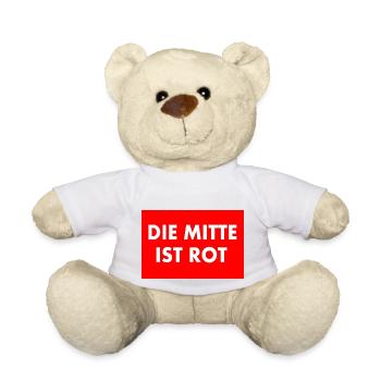 die mitte ist rot - Teddy - Weiß - Vorne