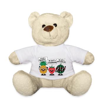 Je ne suis qu’un fruit - Nounours - blanc - Devant