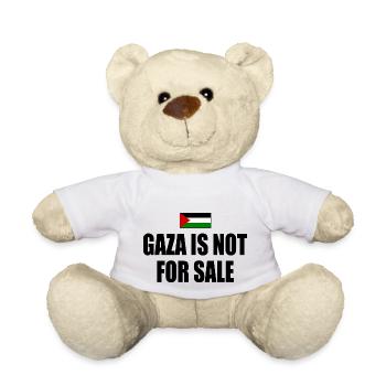 gaza is not for sale - Teddy Bear - white - Front