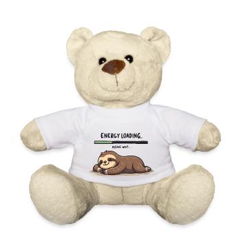 Sloth Energy Loading - Teddy Bear - white - Front