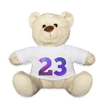 Number 23 galaxy - Teddy Bear - white - Front