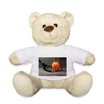 Sport - Floorball, bâton et ballon - Nounours - blanc - Devant