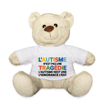 L'autisme N'est Pas Une Tragédie - Nounours - blanc - Devant