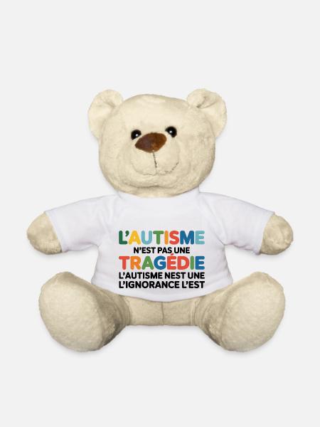 L'autisme N'est Pas Une Tragédie - Nounours - blanc
