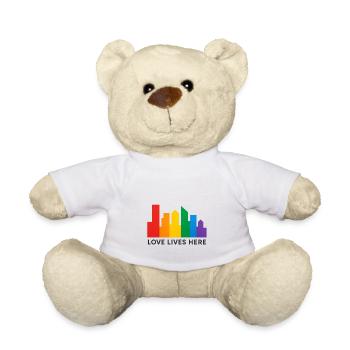 Fierté de l’horizon de l’arc-en-ciel - Nounours - blanc - Devant