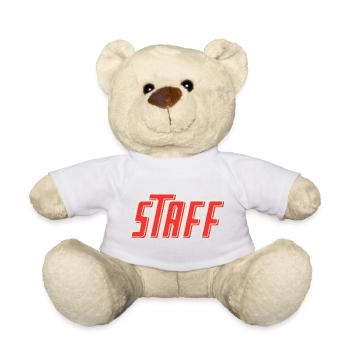 STAFF Team Member - Personnel - Crew - Employees - Teddy Bear - white - Front