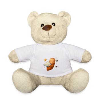 Nuage de câlins nouveau-né - Nounours - blanc - Devant