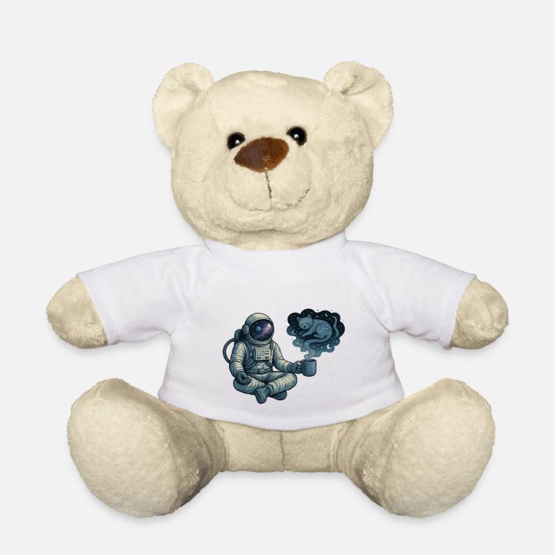 Pause-café cosmique - Nounours - blanc