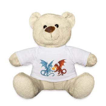 Drachenkampf - Teddy - Weiß - Vorne
