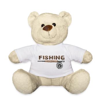 Fly fishing - Teddy Bear - white - Front