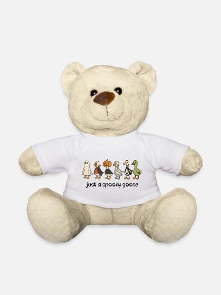 Gruseliges Herbst-Bauernhoftier-Design - Teddy - Weiß