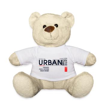 Urbane Denim-Skyline - Teddy - Weiß - Vorne